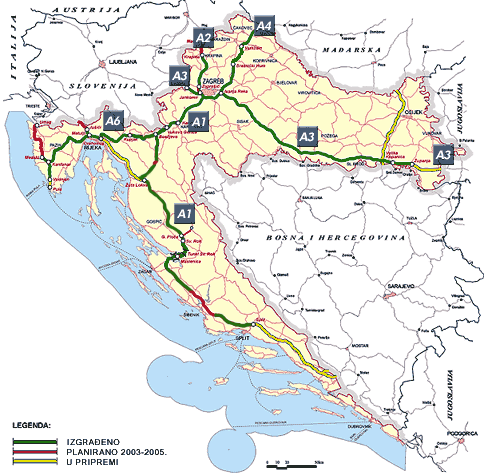 chorwacja mapa countenance